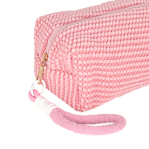 1 Piece Modern Series Daily Plaid Fluffy High-capacity Lightweight Portable Women's Cosmetic Bags h5 Picture6